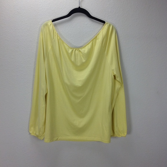Grayson Yellow Elastic Collar Long Sleeve … - Picture 5 of 5